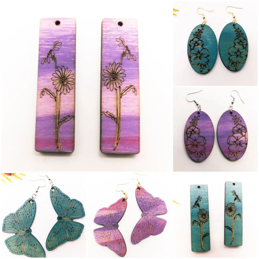 Spring Earrings from Sprouting Expressions